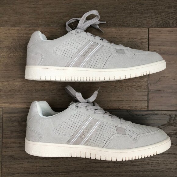 Mexx Hawk Casual Lace Up Sneakers w Imitation Leather Uppers in Grey Sz 9 - Picture 7 of 12